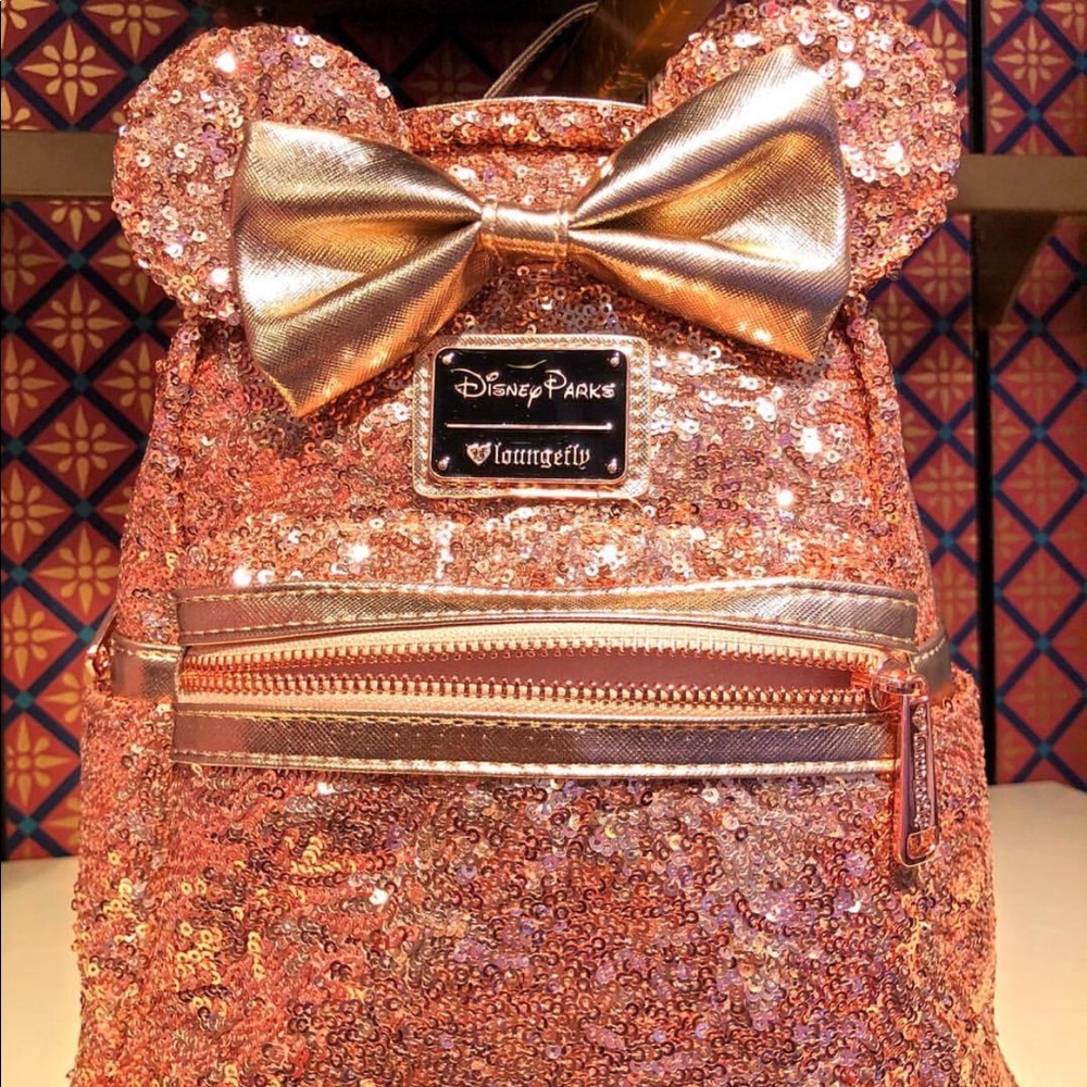 Rose Gold Minnie Backpack from Disney